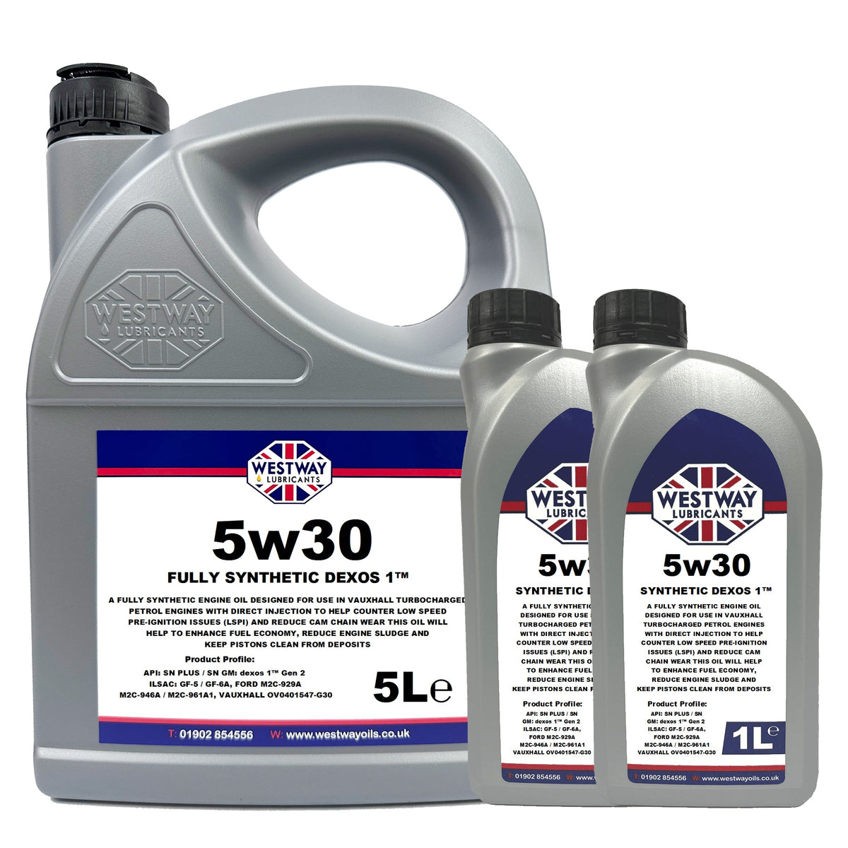5W30 Dexos 1 Gen 2 Fully Synthetic Engine Oil for Vauxhall, Fiat, Peugeot, Citroen