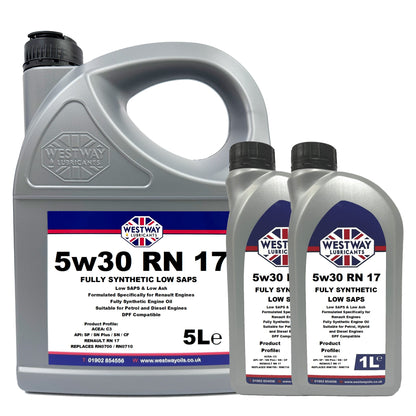 5w30 C3 RN17 Fully Synthetic Engine Oil Renault Spec
