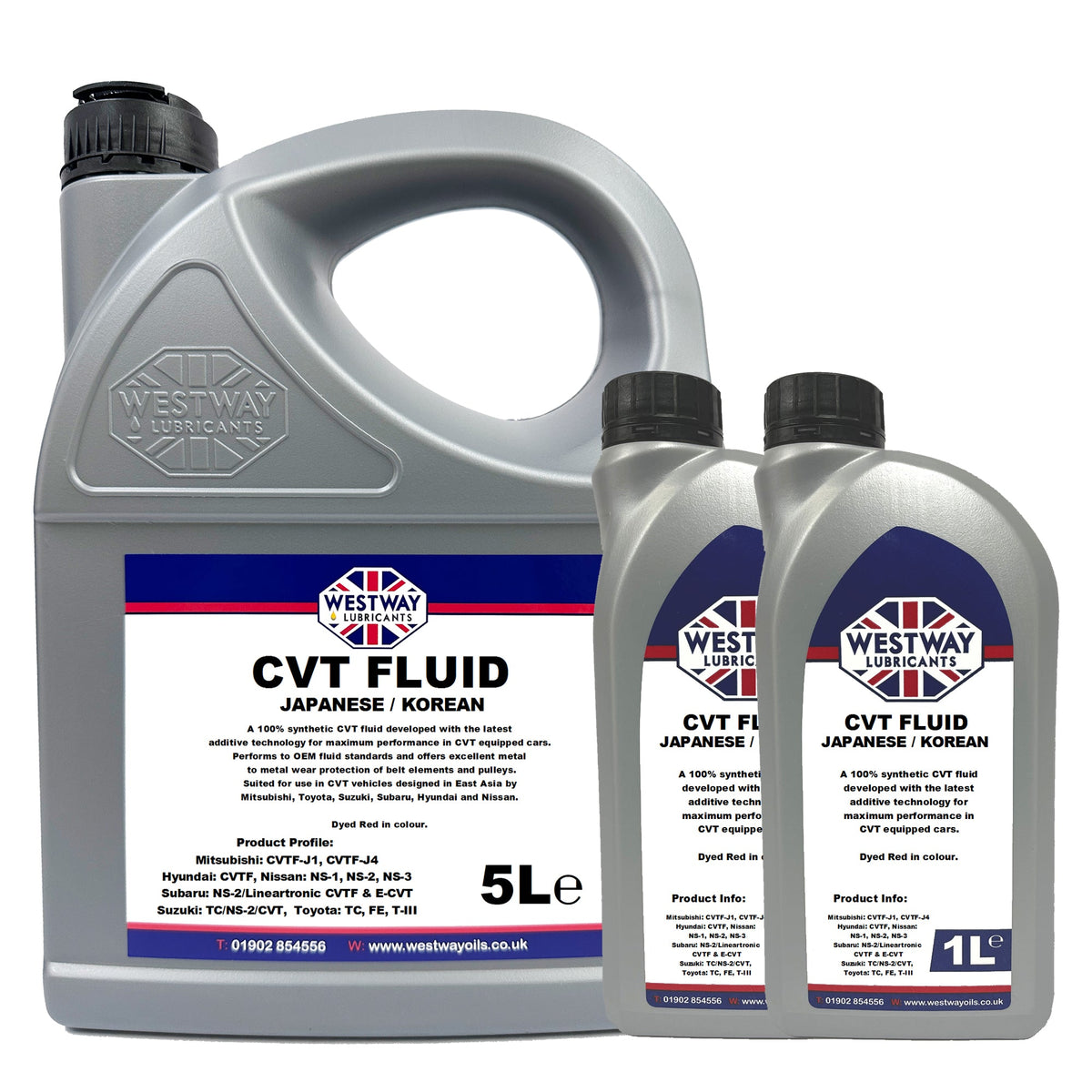 100% Synthetic CVT Transmission Fluid for Japanese and Korean Vehicles - CVTF-J1, CVTF-J4, NS-1, NS-2, NS-3