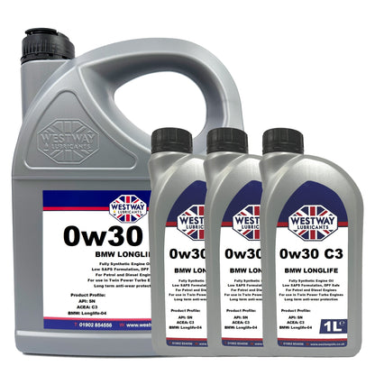 0W30 C3 Fully Synthetic Engine Oil BMW LL-04 Specification