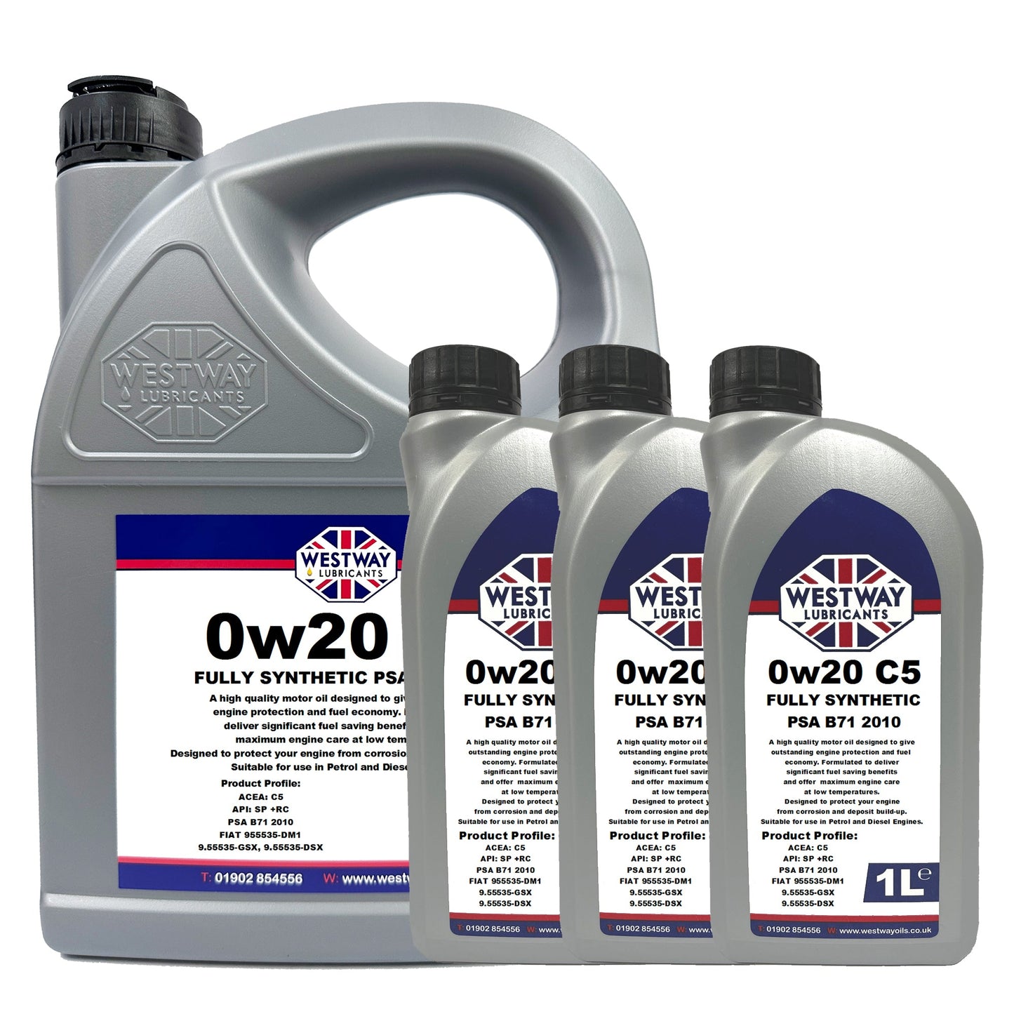 0W20 C5 PSA B71 2010 Spec Synthetic Engine Oil 0w/20