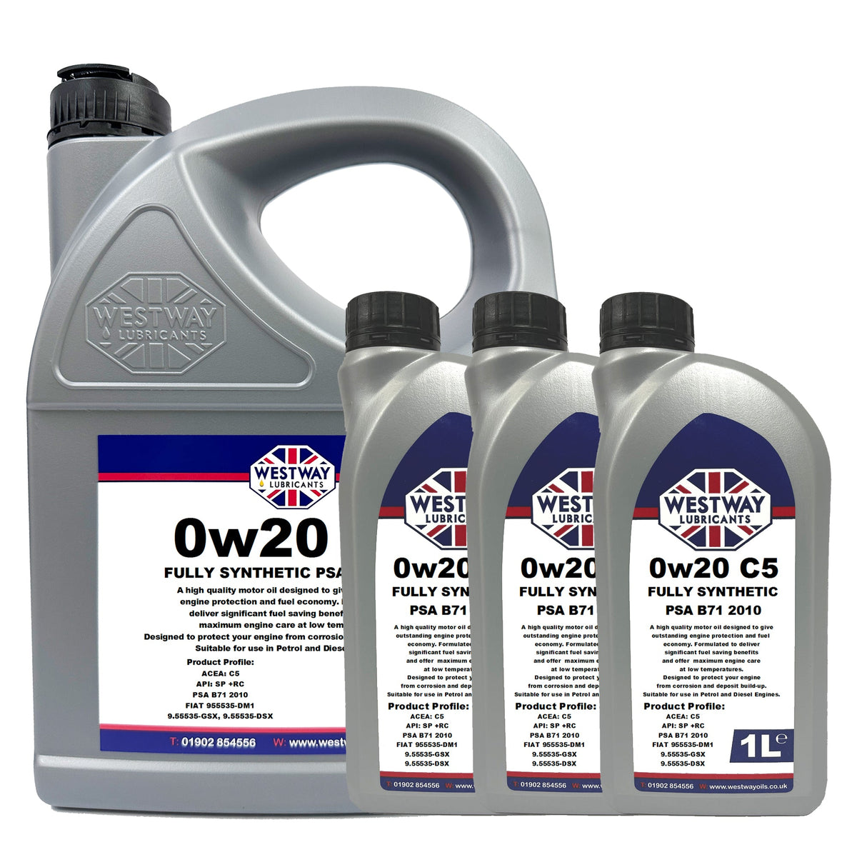 0W20 C5 PSA B71 2010 Spec Synthetic Engine Oil 0w/20