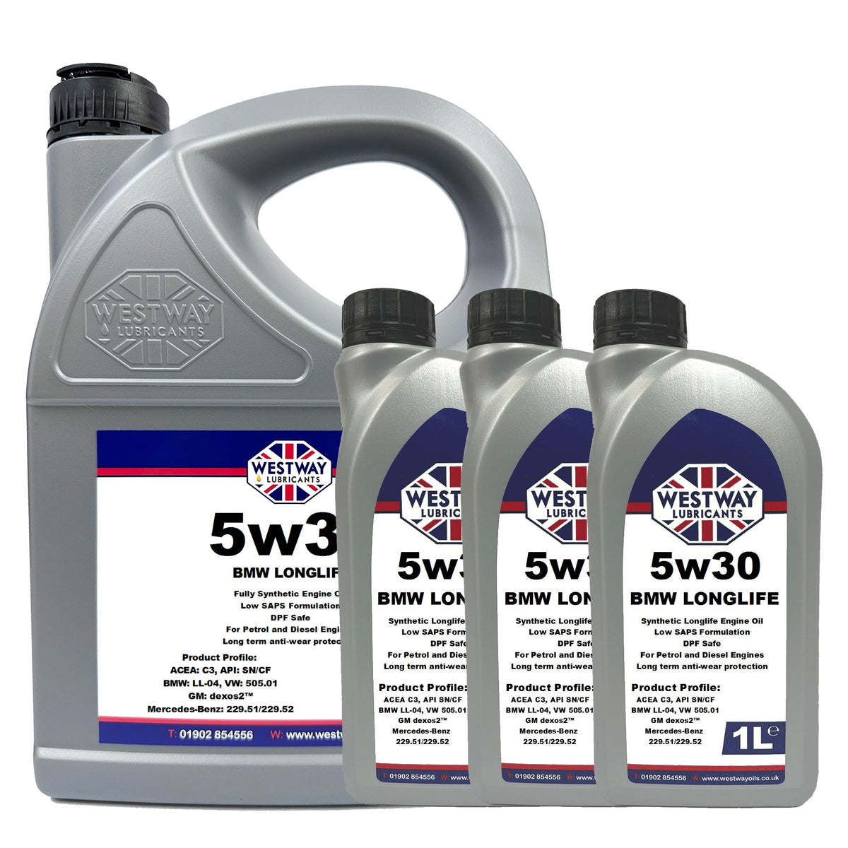 BMW LL-04 5W30 Fully Synthetic Low SAPS Engine Oil