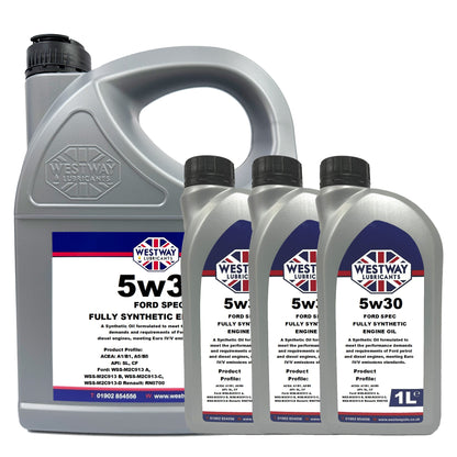 Ford 5W30 Fully Synthetic Engine Oil WSS-M2C913