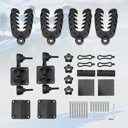 Graspur Double Gun Rack for ATVs - Durable Rubber Coated Mount