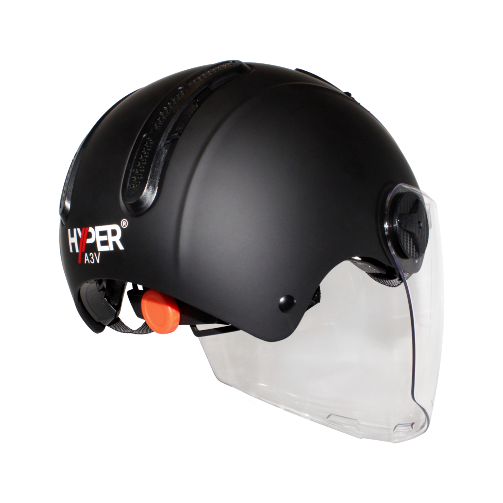 Hyper A3V ATV Helmet Large - UV380 Drop Down Visor Quad Bike UTV Safety Helmet