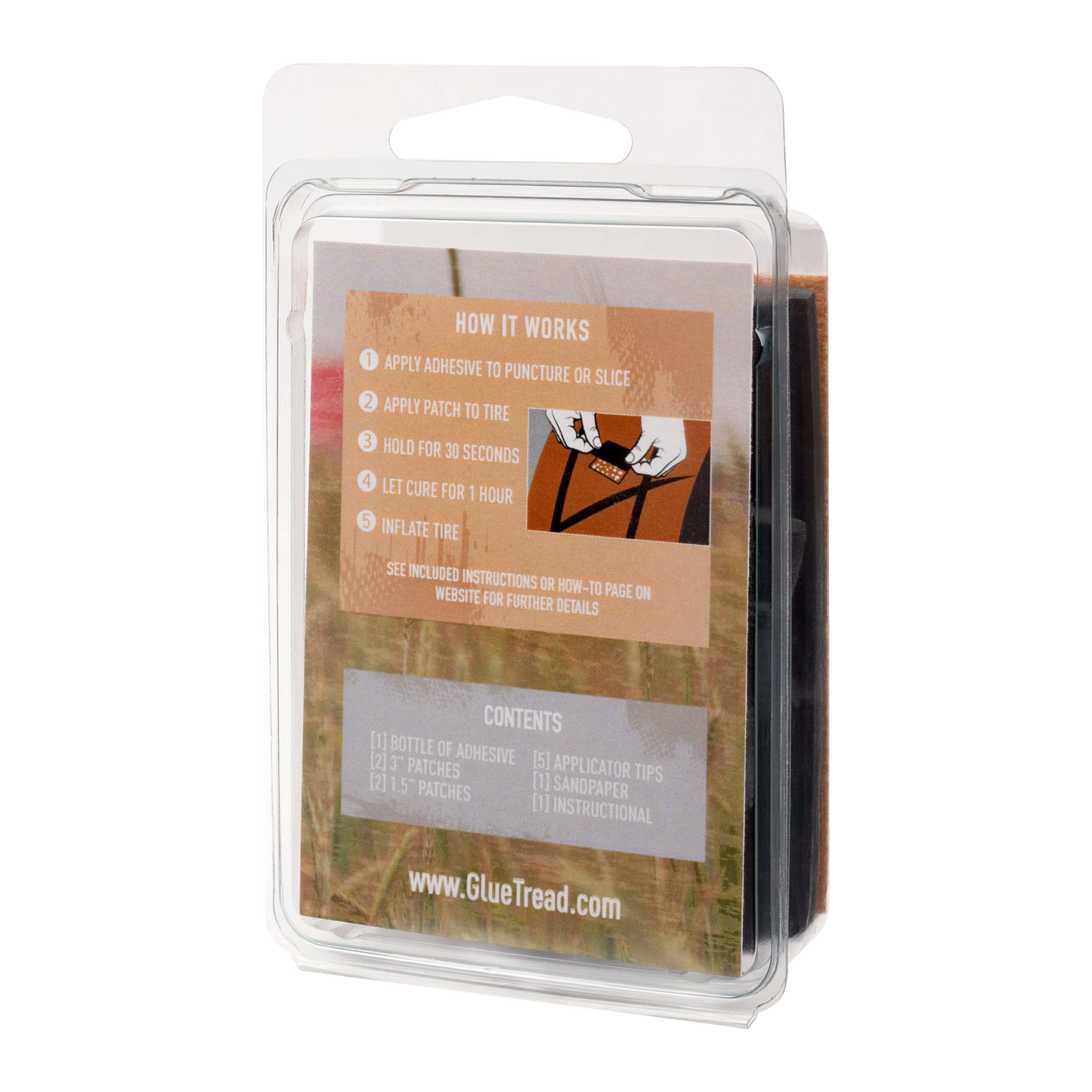 GlueTread External Patch Kit for Off-Road Tire Repairs