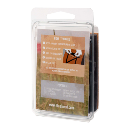 GlueTread External Patch Kit for Off-Road Tire Repairs