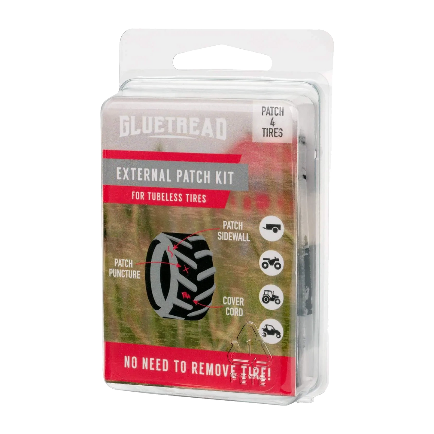 GlueTread External Patch Kit for Off-Road Tire Repairs