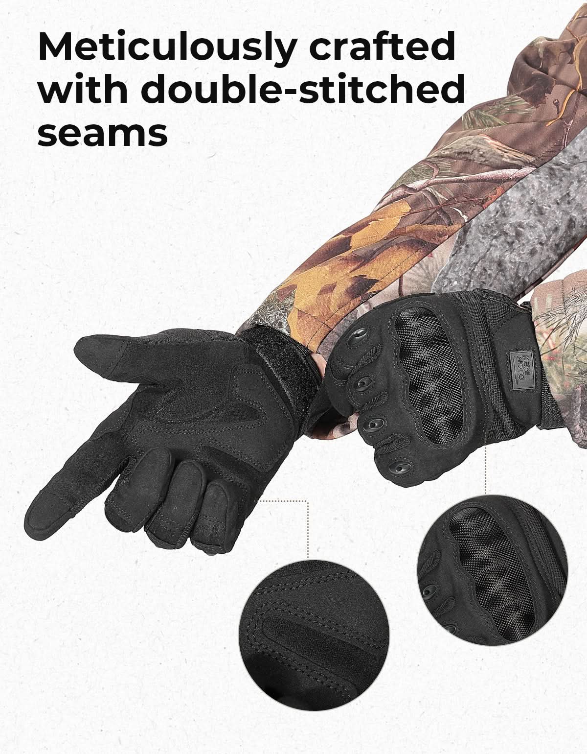 Motorcycle / Tactical Gloves Black - Large