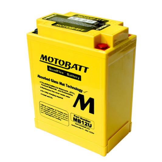 Motobatt MB12U 12V 6Ah AGM Motorcycle Battery