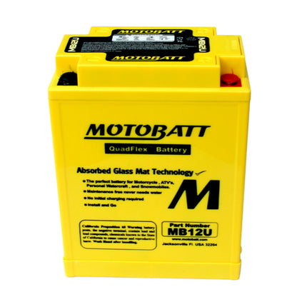 Motobatt MB12U 12V 6Ah AGM Motorcycle Battery
