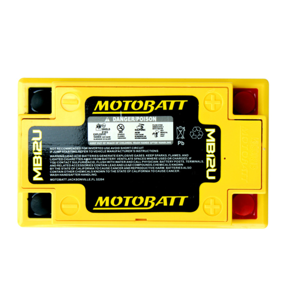 Motobatt MB12U 12V 6Ah AGM Motorcycle Battery