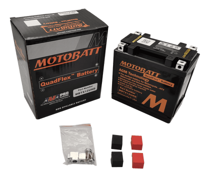 Motobatt MBTX12UHD 12V 14Ah Black AGM Motorcycle Battery