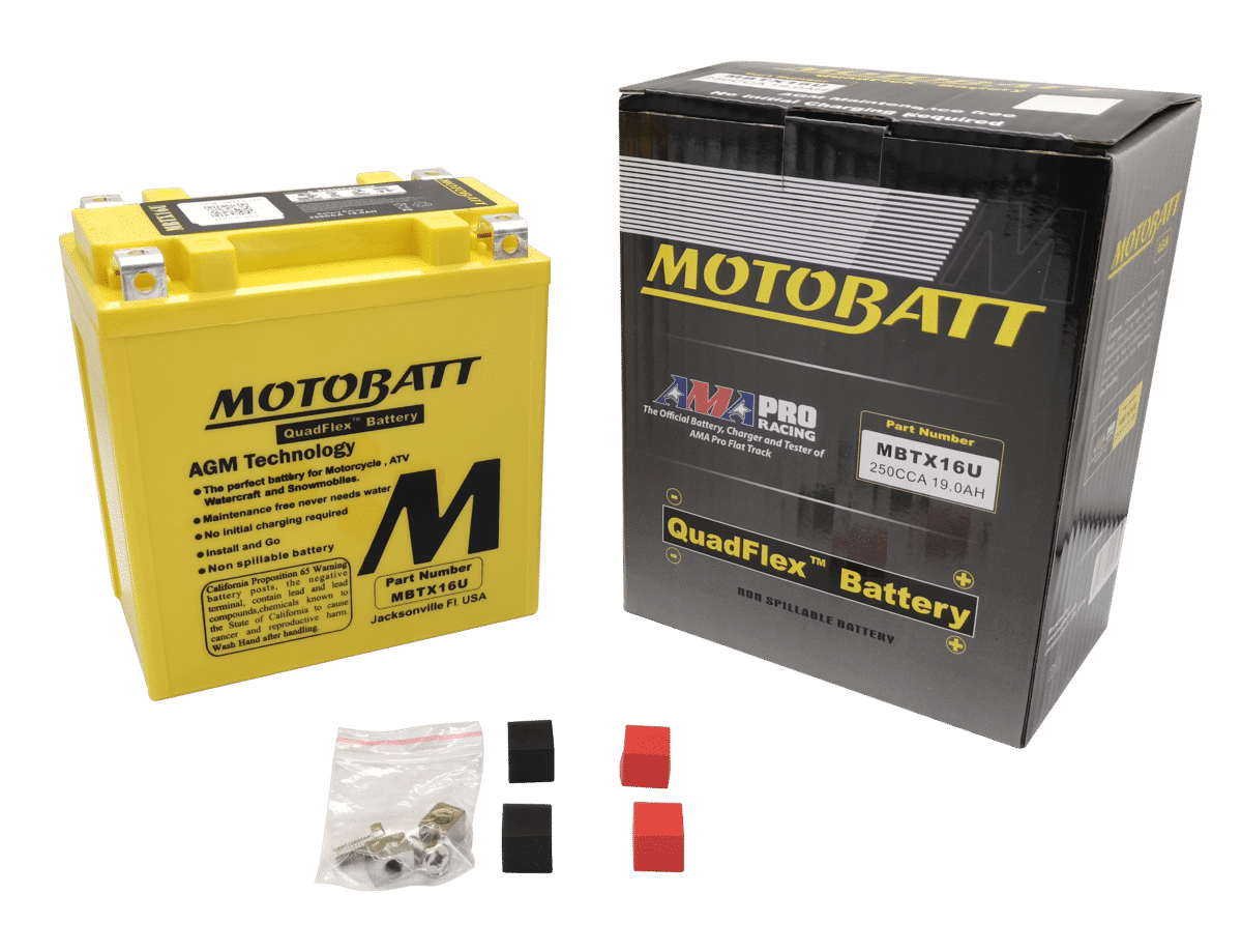 Motobatt MBTX16U 12V 19Ah AGM Motorcycle Battery