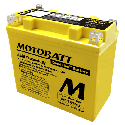MotoBatt MBTX20U 12V 21Ah AGM Motorcycle Battery