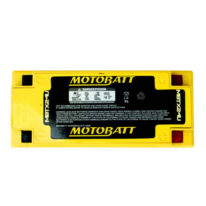 Motobatt MBTX24U 12V AGM Powersports Battery 25Ah 350 CCA