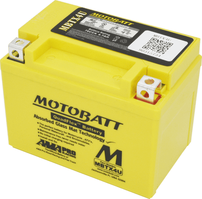 Motobatt MBTX4U 12V 4Ah AGM Powersport Battery