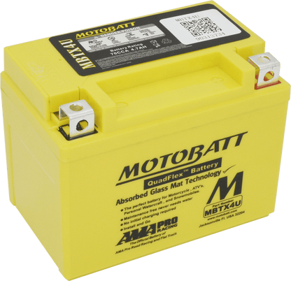 Motobatt MBTX4U 12V 4Ah AGM Powersport Battery