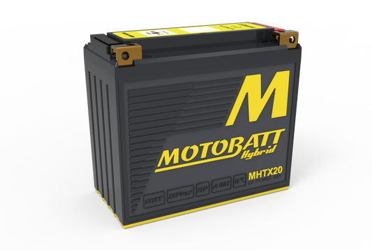 Motobatt MHTX20 12V 550 CCA Hybrid Lithium Motorcycle Battery