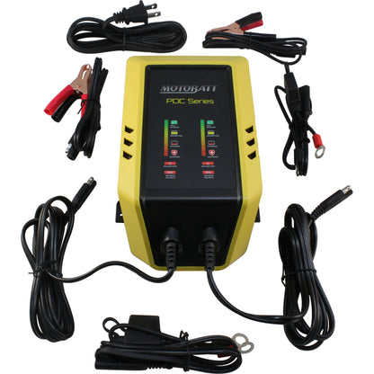 Motobatt Dual Bank 12V 2 Amp Battery Charger