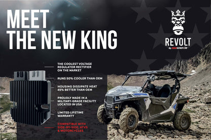 REVOLT Regulator Rectifier for Victory Cross Country, Vision, Magnum, Cross Roads and Hard-Ball Motorcycles