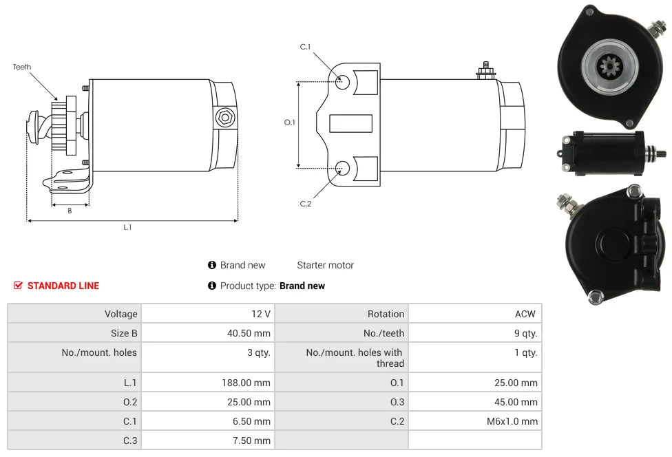 Starter Motor Kawasaki Jet Ski STX-12F STX-15F Ultra LX 250X 260X 21163-3721