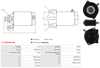 Starter Motor Kawasaki Jet Ski STX-12F STX-15F Ultra LX 250X 260X 21163-3721