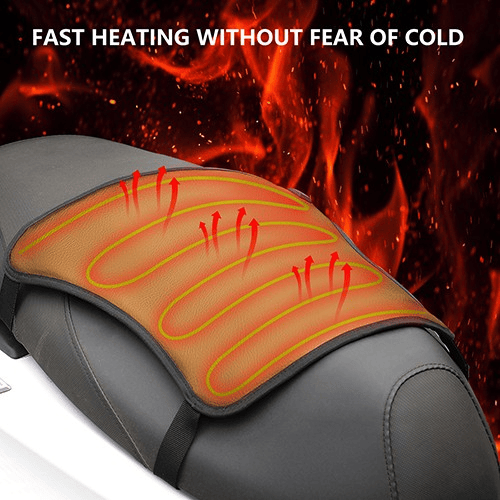 Hyper Universal 12V Carbon Fiber Heated Seat Kit - 3 Heat Settings - Moto ATV