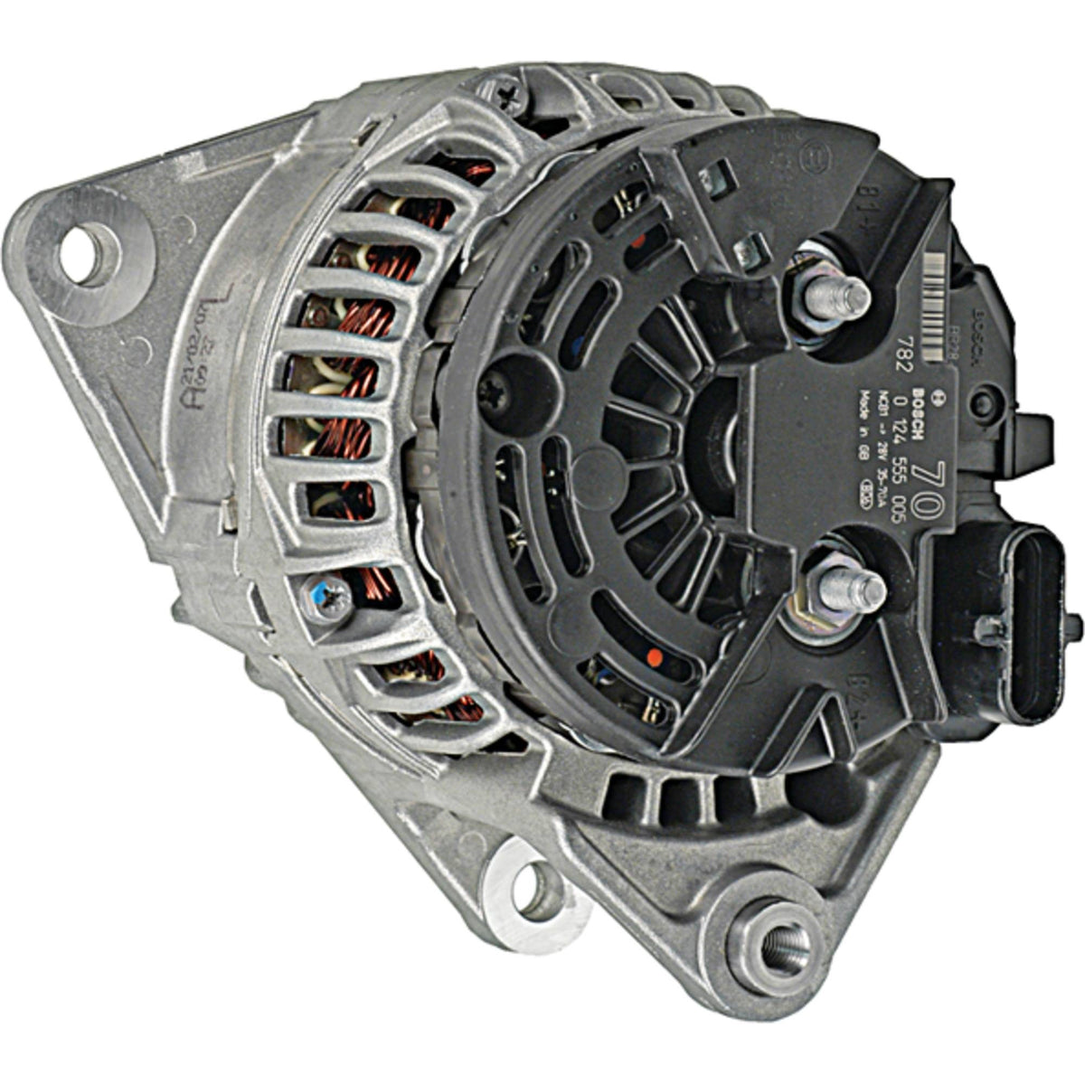 Alternator 24V 70A Iveco Truck New Holland E175B E215B Bosch 0124555005