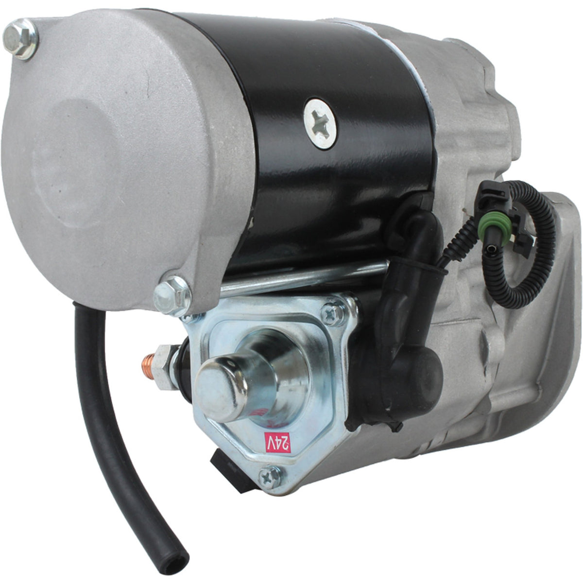 Starter motor for John Deere graders - 24V, 11 tooth, OSGR