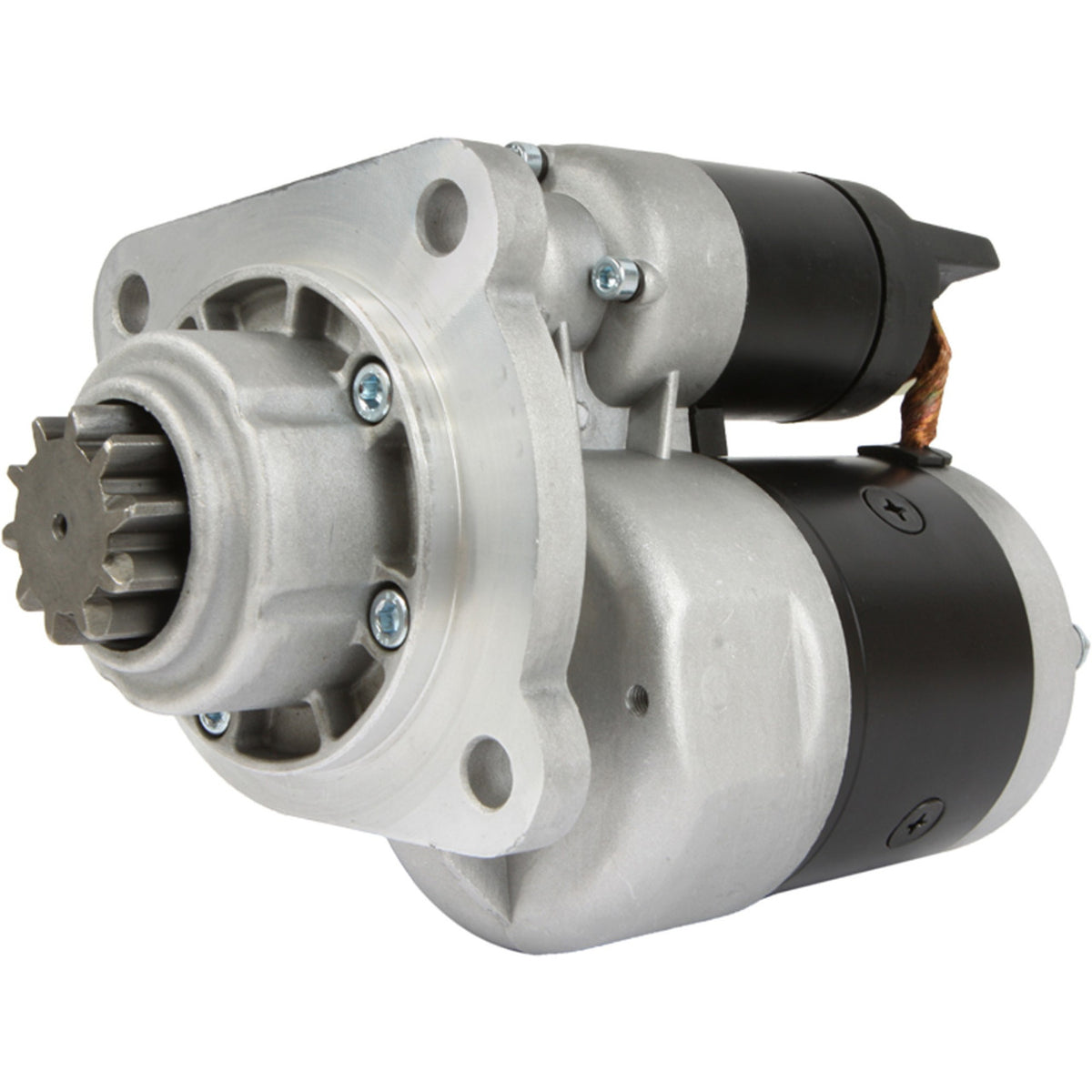 Starter motor for John Deere 1170 combine and 6700 sprayer - 12V, 10 tooth