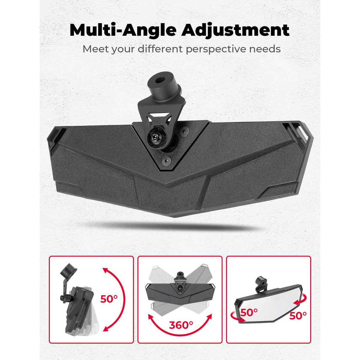Centre Rear View Mirror for CFMoto UFORCE & ZFORCE UTV - 6