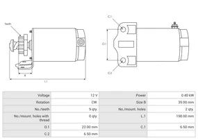 Suzuki LS 650 Savage Boulevard Starter Motor