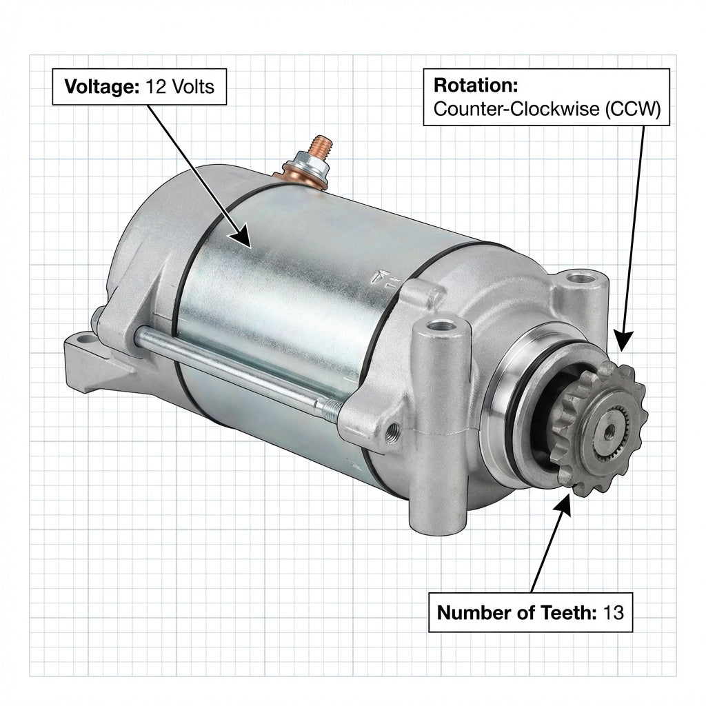 New Starter Motor for Honda 250 Rebel Nighthawk Twinstar 1981-2016 SMU0080