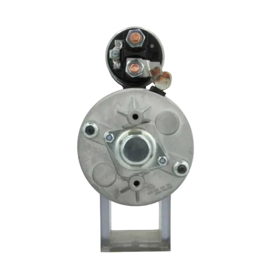 Car starter motor on a white background