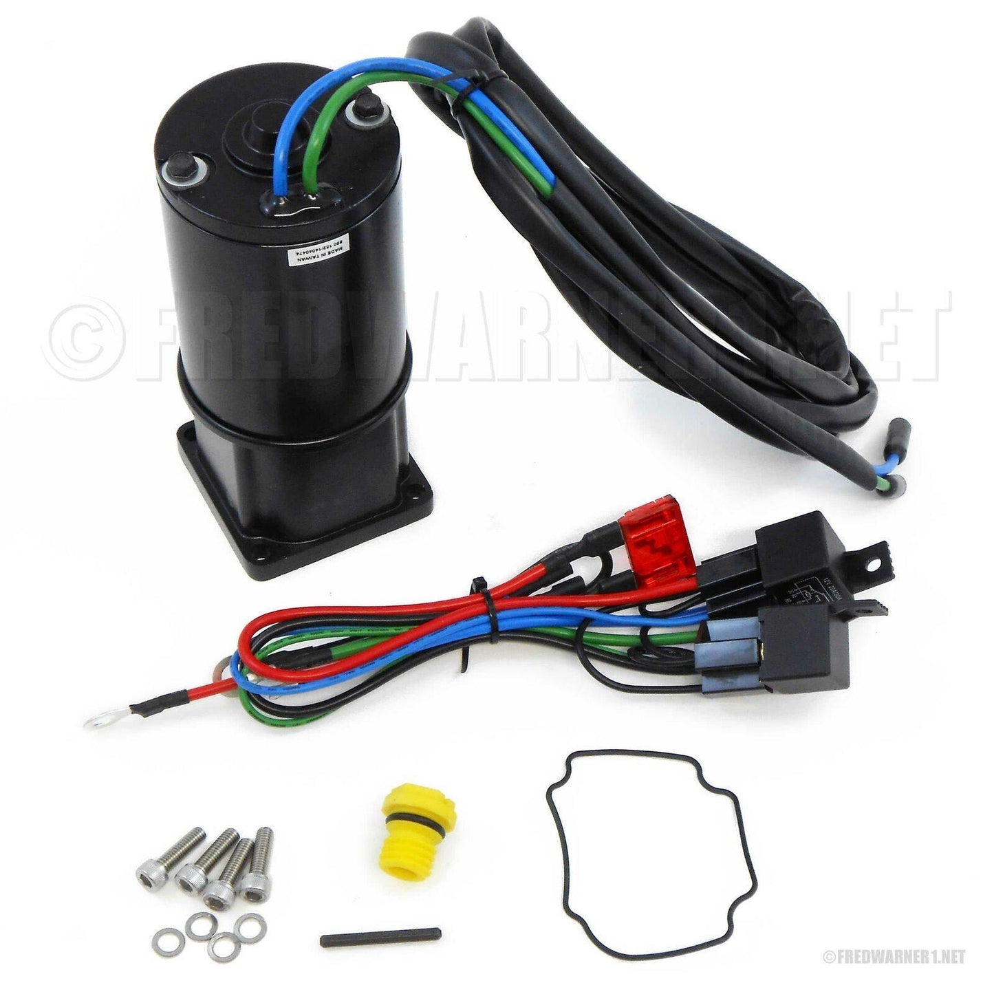 POWER TRIM TILT MOTOR 824051 for MERCURY MARINER 90HP 100HP 115HP 2 WIRE WITH RELAYS - 4Boats