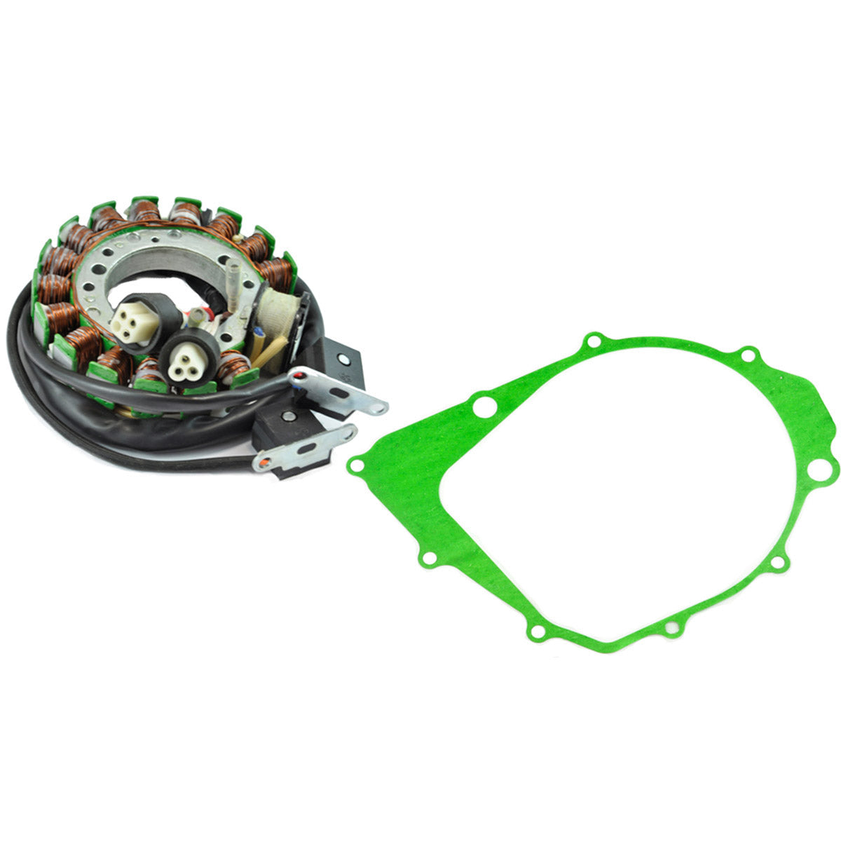 Stator + Stator Crankcase Cover Gasket for Yamaha YFM 350 Moto 4 YFP 350 Terrapro 1987-198