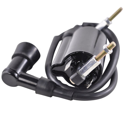 External Ignition Coil with Spark Plug Cap for Kawasaki KLF 300 Bayou B C 1988-2004