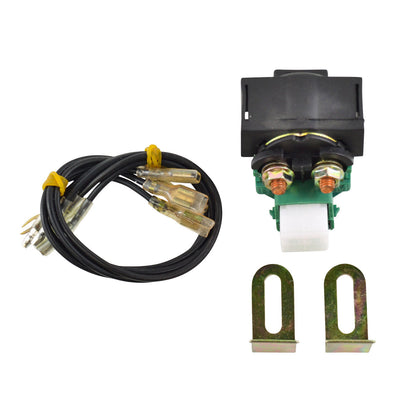 Universal Starter Relay Solenoid Switch with Multiple Connectors ( UTV ATV Motorcycle Wate