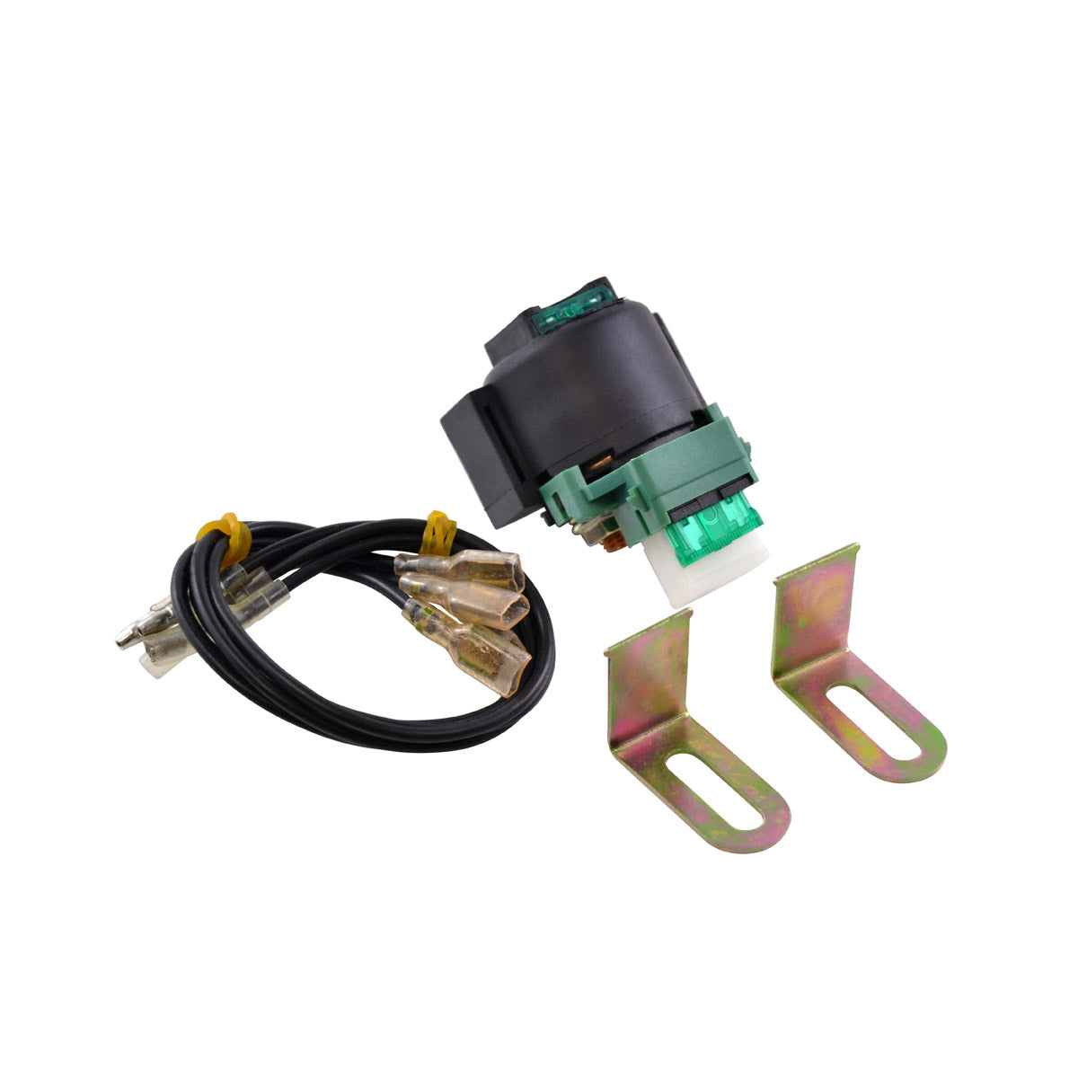 Universal Starter Relay Solenoid Switch with Multiple Connectors ( UTV ATV Motorcycle Wate