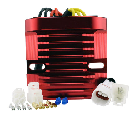 RMSTATOR Red Aluminum Mosfet Regulator for Suzuki Boulevard C50 / C90