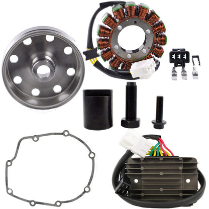 Improved Stator + Kokusan Flywheel + Voltage Regulator + Puller Upgrade for Aprilia RSV4 /
