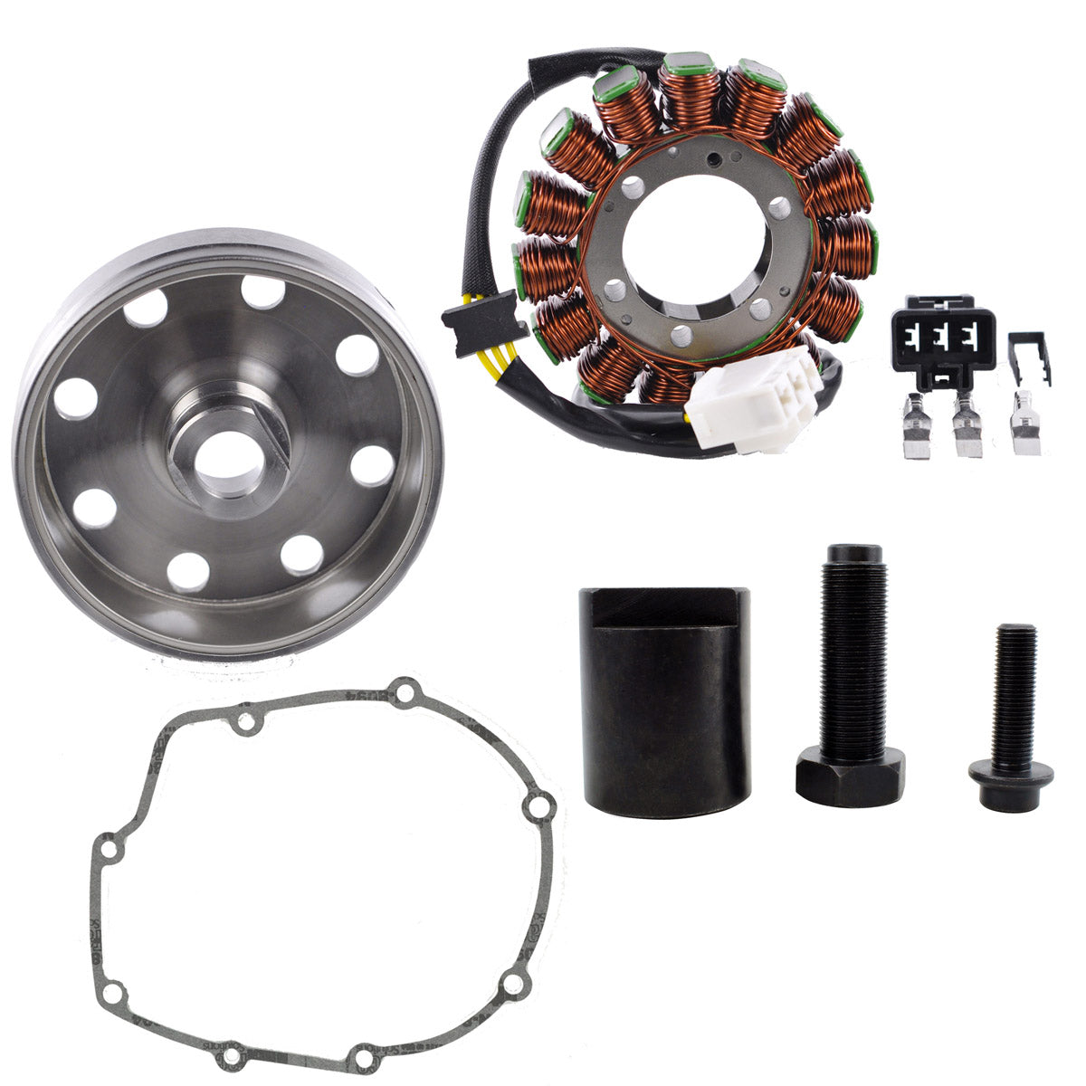 Improved Stator + Kokusan Flywheel + Puller Upgrade for Aprilia RSV4 2011-2020 / Tuono V4
