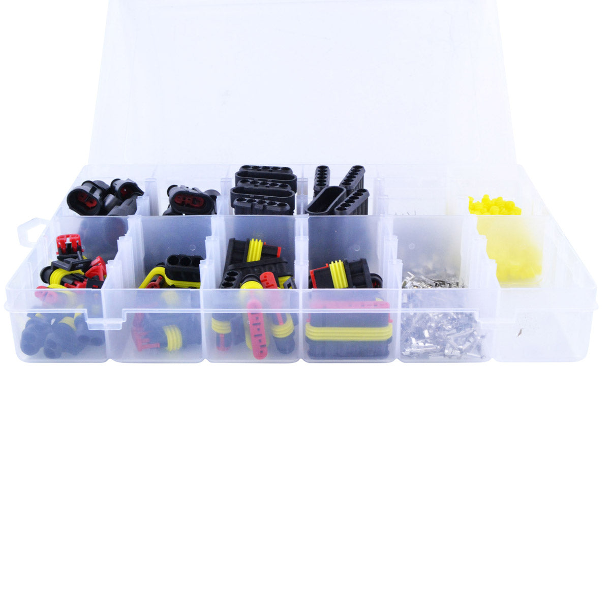 384 pcs Connector AMP Kit Replacement for TE Connectivity AMP Superseal 2-Way / 3-Way / 5-