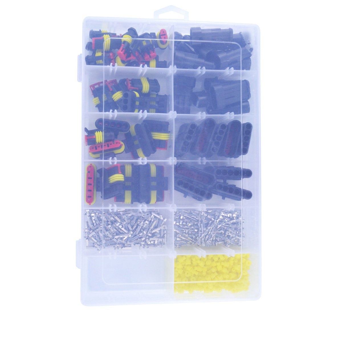 384 pcs Connector AMP Kit Replacement for TE Connectivity AMP Superseal 2-Way / 3-Way / 5-