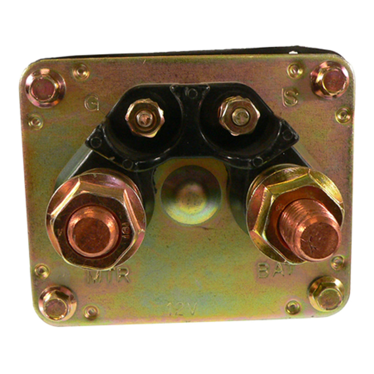 Starter solenoid for Delco 40MT and 50MT starters - 12V, insulated base