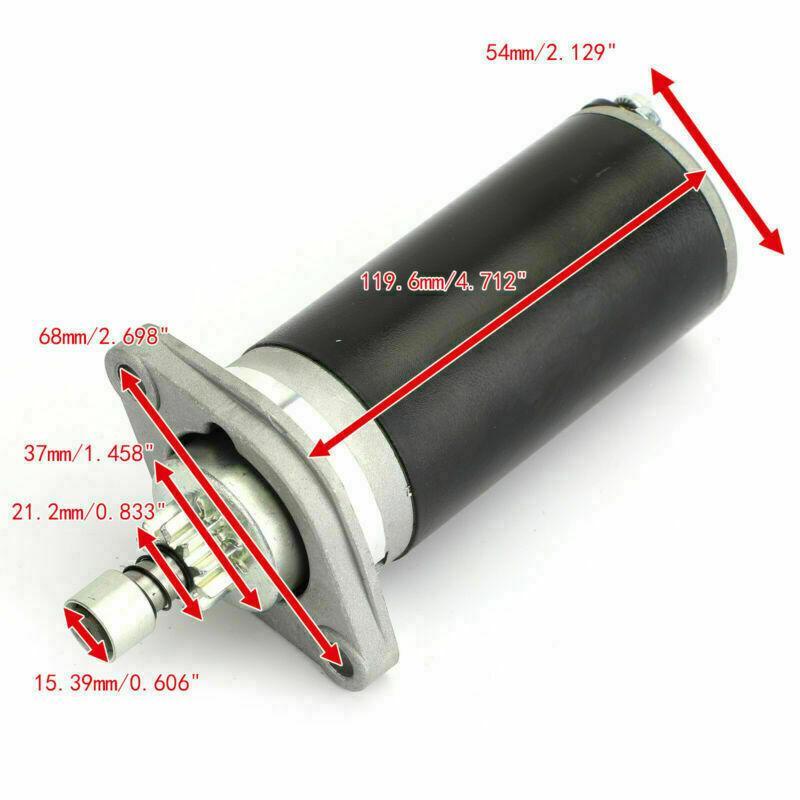 Starter Motor for Mercury Outboard 6,8, 9.8 9.9 15 25 hp 50-803835T02 2 STROKE - 4Boats