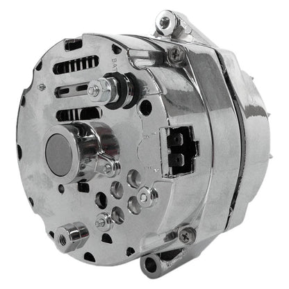 12V 105 Amp Alternator for Lester 10SI with Chrome Finish