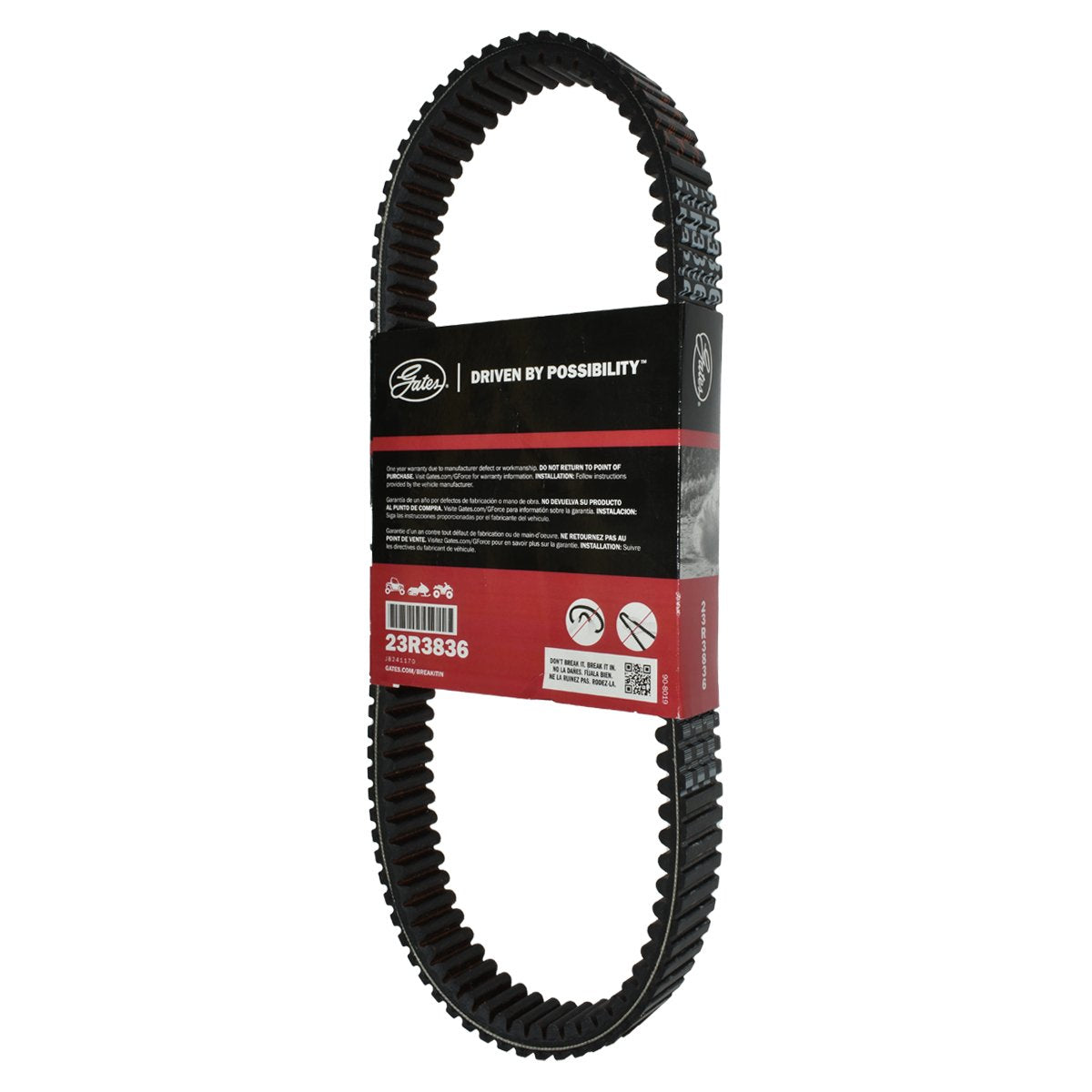 Gates REDLINE CVT Belt 23R3836 for Polaris ATVs